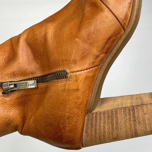 Paul Green camel brown double zip booties size US 9 - Picture 10 of 11